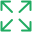 Expand arrows icon representing maximum glass area with minimal frame.