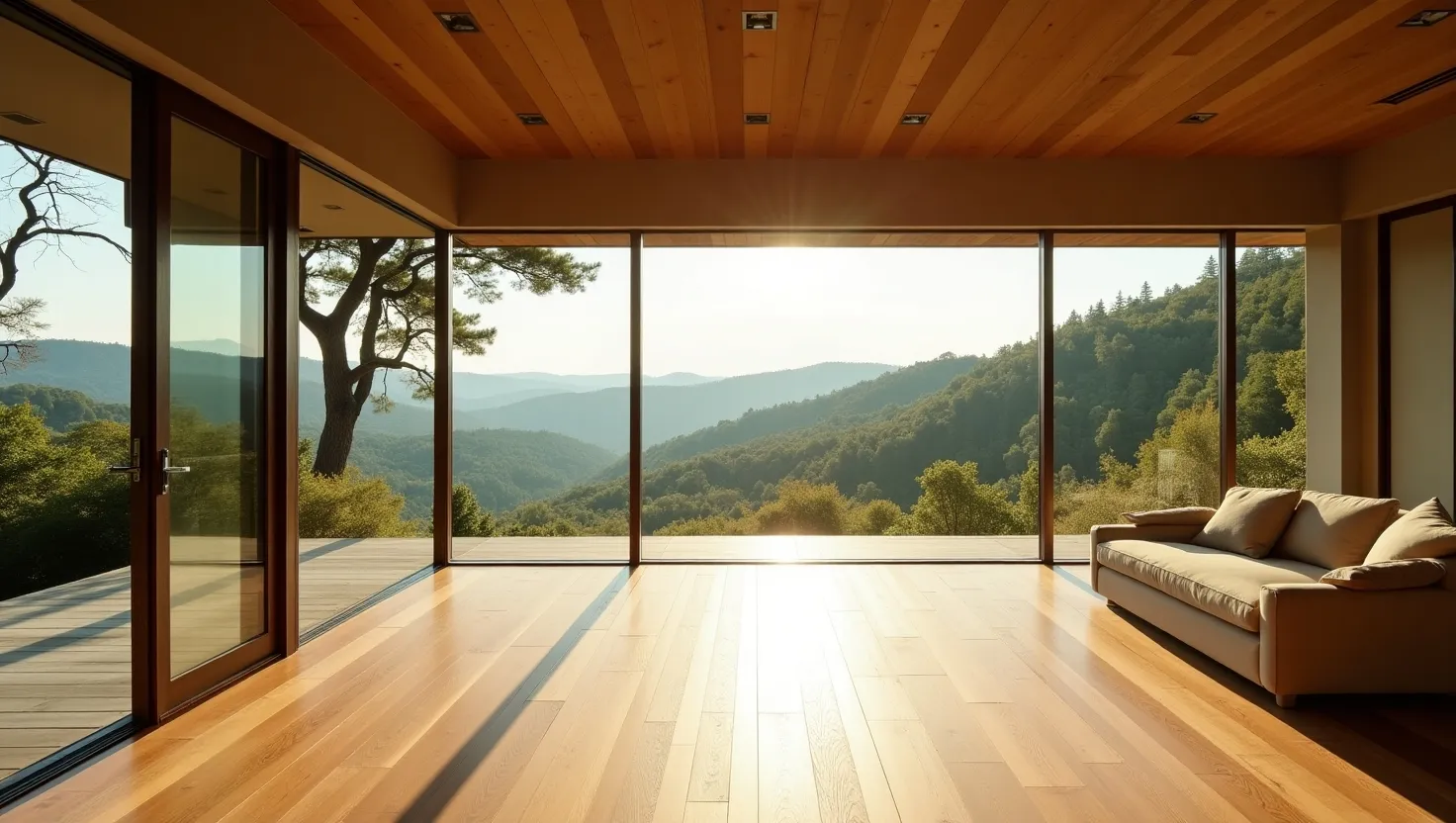Modern open-plan living room designed by a residential architect.